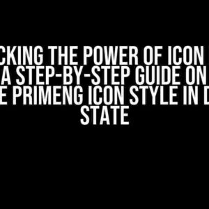 Unlocking the Power of Icon Input Fields: A Step-by-Step Guide on How to Override PrimeNG Icon Style in Disabled State